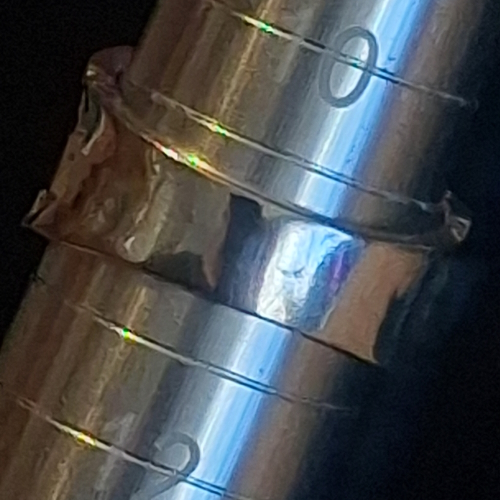 Elegant Sterling Silver Cigar Band Ring With Faux Diamonds Size 11 - Picture 9 of 11